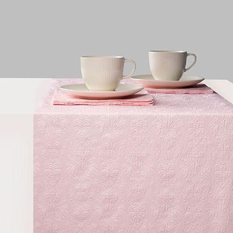 Runner centro tavola Elegance Rosa Perla 33x600 cm