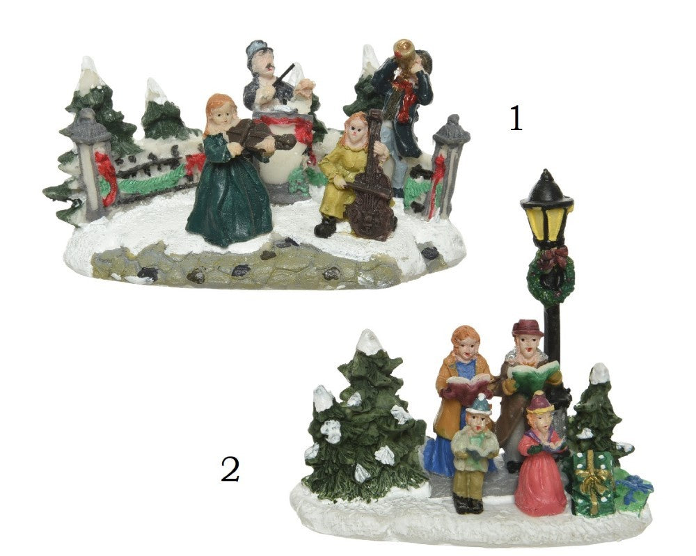 1pz Figure personaggi per villaggi e giostrine natalizie