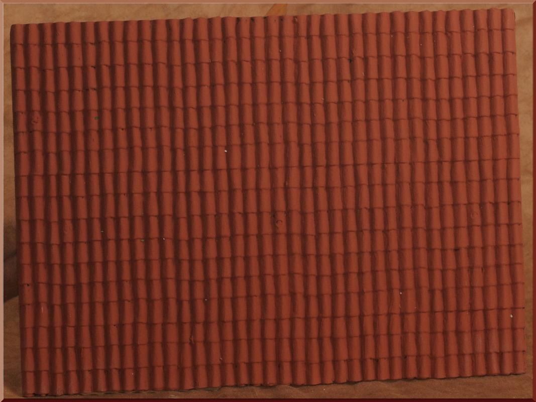 Pannello tetto in plastica color terracotta cm 70x50