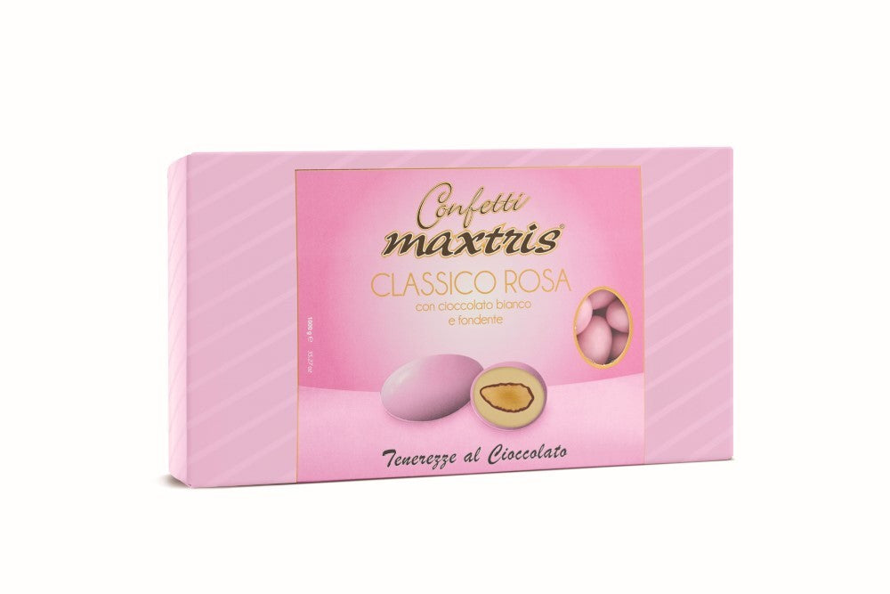 Confetti Maxtris Nascita classico Rosa al cioccolato 1kg Senza Glutine