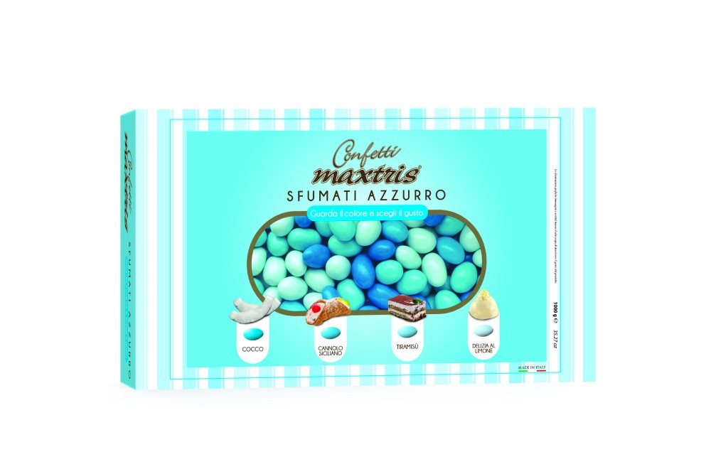 Confetti Sfumati Azzurro 1 kg Maxtris Senza Glutine