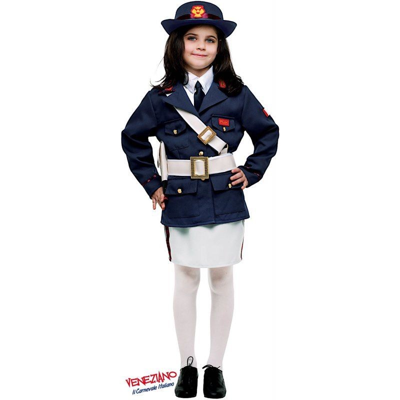 Costume vestito di carnevale Poliziotta Baby 3 - 6 Anni