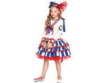Vestito costume di carnevale Lady Marinaretta da 7 a 10 anni