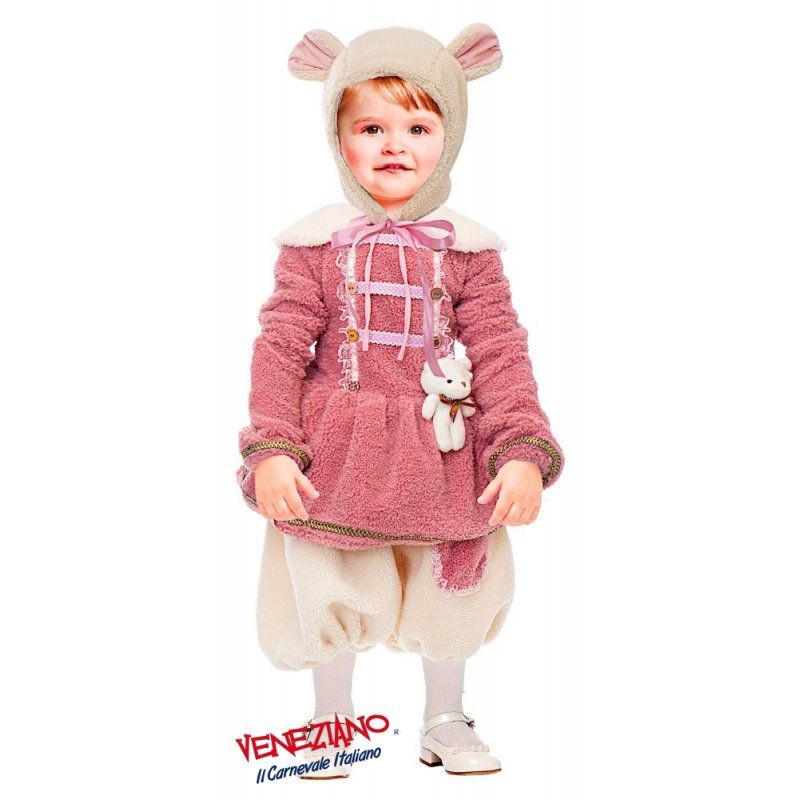 Costume vestito di carnevale Piccola Orsetta da 3 a 24 mesi