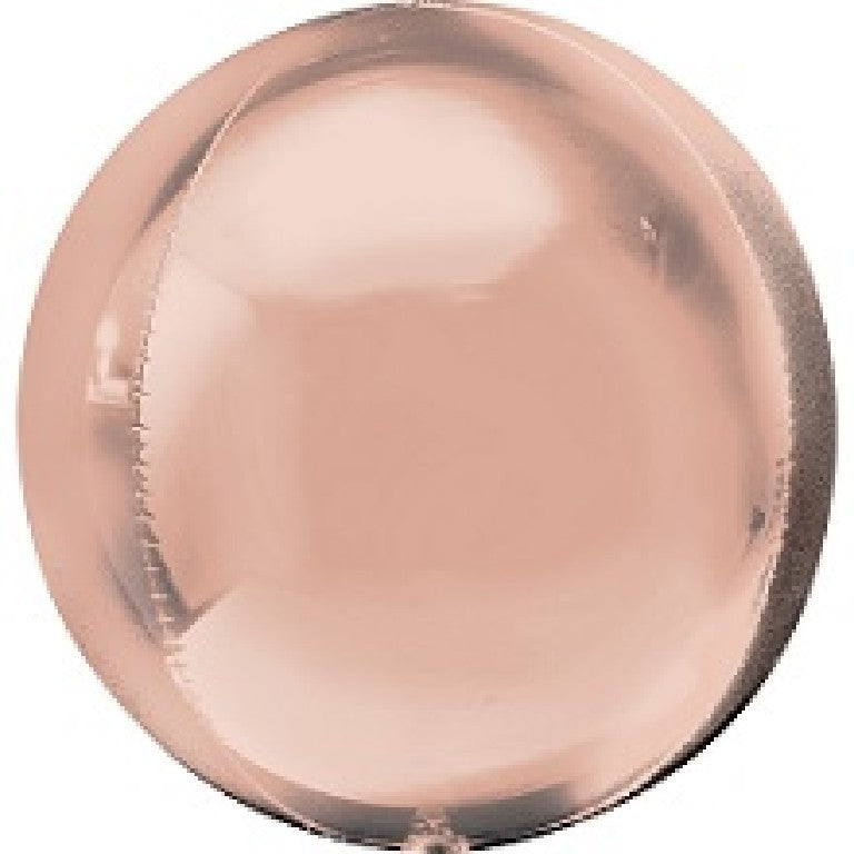 Palloncino sfera rosa gold 68 cm 3d