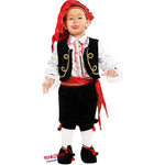 Vestito costume di carnevale Ballerino Folkloristico da 0 a 3 anni