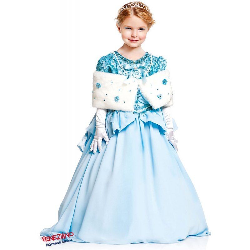 Costume vestito di carnevale Principessa al ballo da 4 a 6 anni