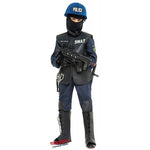 Costume vestito di carnevale Swat 11 - 12 anni