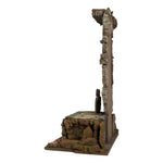 Tempietto presepe 30 cm in sughero e legno scenografia