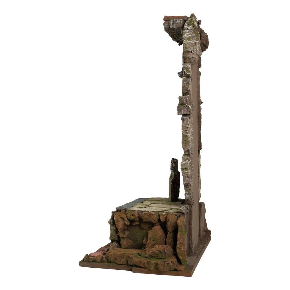 Tempietto presepe 30 cm in sughero e legno scenografia