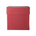 Scatola regalo a sorpresa Mini Box Surprise per palloncini 30x30x30 cm Rossa