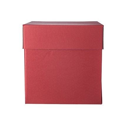 Scatola regalo a sorpresa Mini Box Surprise per palloncini 30x30x30 cm Rossa