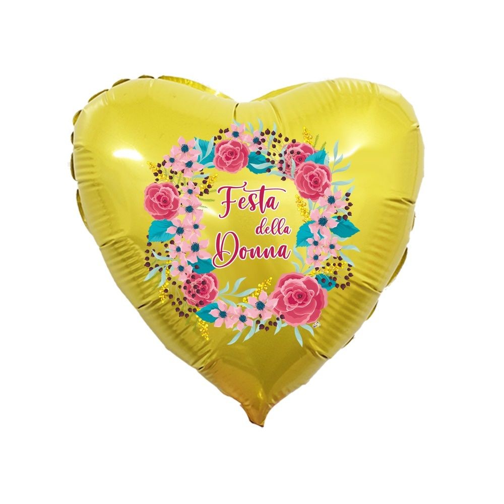 Palloncino mylar 18 pollici 45 cm Cuore Festa della donna