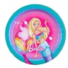 Kit coordinato tavola per festa tema Barbie Dreamtopia 8 persone 37Pz