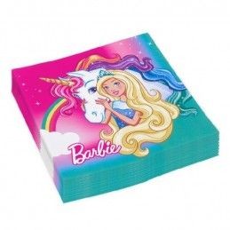 Kit coordinato tavola per festa tema Barbie Dreamtopia 8 persone 37Pz