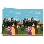 Kit coordinato tavola per festa tema Masha e Orso per 8 persone 38 Pz