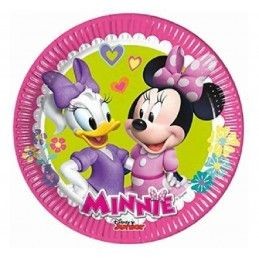 Kit coordinato tavola festa tema Minnie per 8 persone 38 Pz