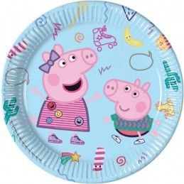 Kit coordinato tavola festa tema Peppa Pig per 8 persone 37 Pz