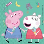 Kit coordinato tavola festa tema Peppa Pig per 8 persone 37 Pz