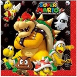 Kit coordinato tavola festa tema Super Mario per 8 persone 37 Pz