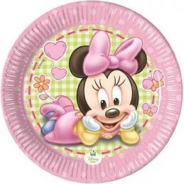 Kit coordinato tavola festa tema Minnie Baby per 8 persone 37Pz