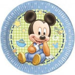 Kit coordinato festa tema Topolino Baby per 8 persone 37Pz