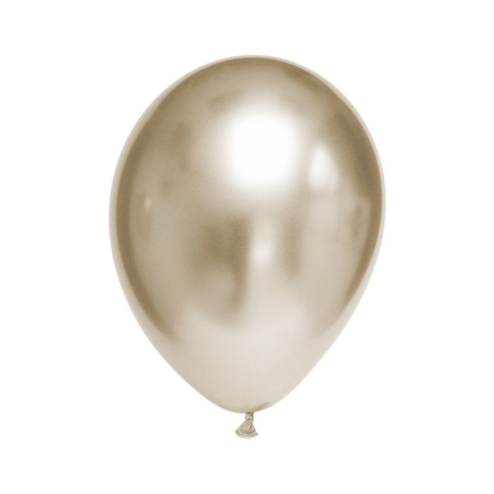 Palloncini 12"30cm Chrome Oro Bianco 100pz