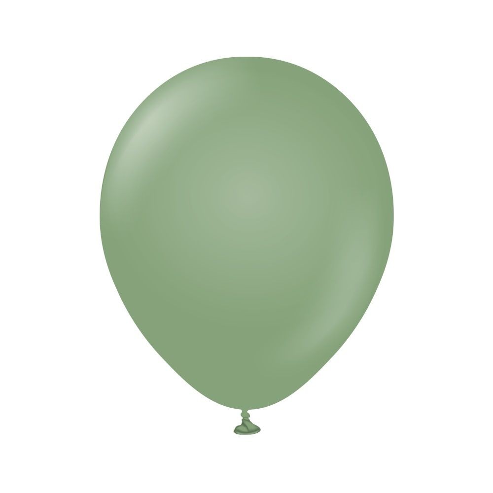 Palloncini professionalle vintage 18"45cm mongolfiera Verde Eucalipto 1pz