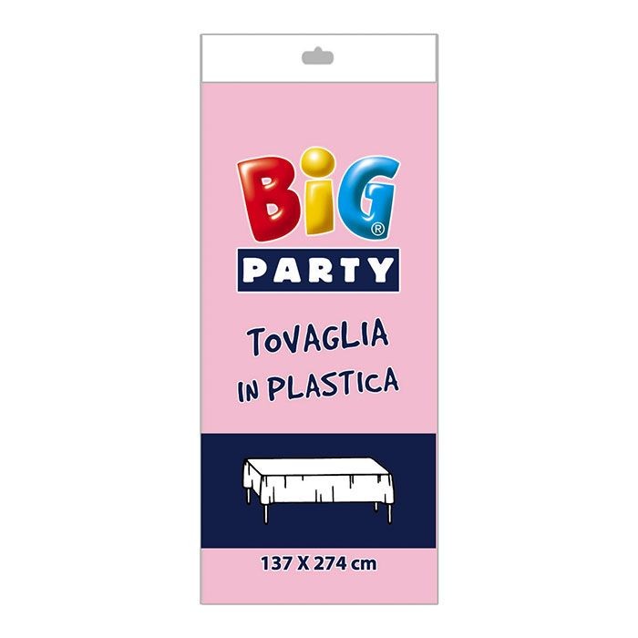 Tovaglia plastificata per festa in plastica 137 x 274 cm Rosa