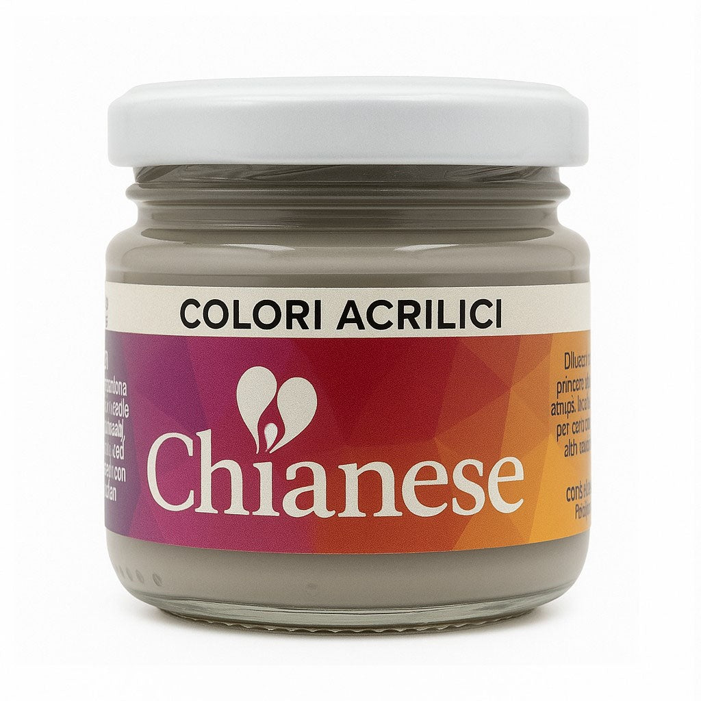 Colore acrilico 100 ml per modellismo e presepi Grigio
