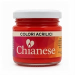 Colore acrilico 100 ml per modellismo e presepi Rosso vivo