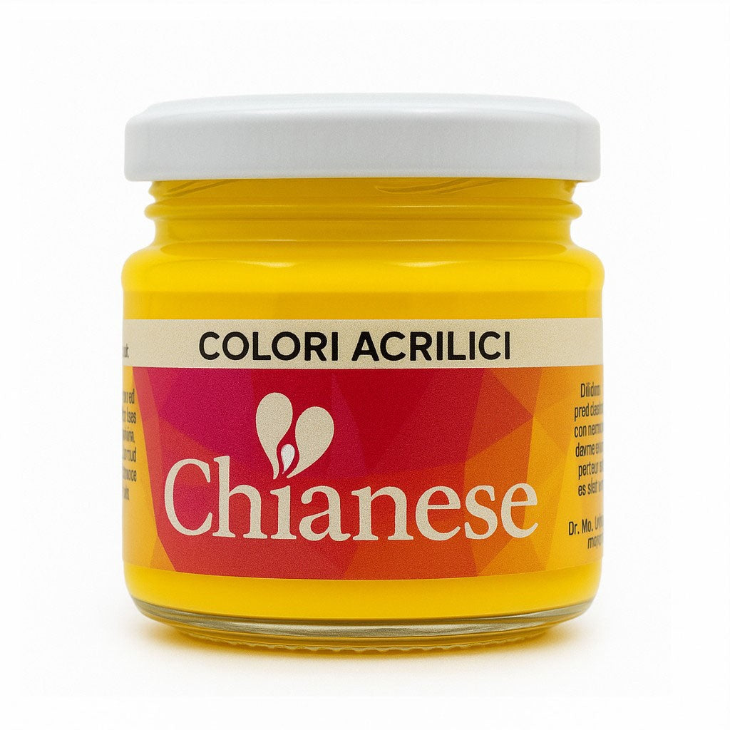 Colore acrilico 100 ml per modellismo e presepi Giallo ginestra
