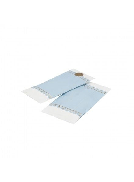 Sacchetti di carta per caramelle 8x14cm Azzurri stampa oro 10pz