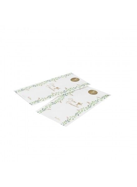 Sacchetti di carta per caramelle Prima Comunione stampa oro 8x14cm 10pz