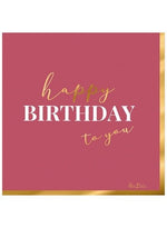 Tovaglioli di carta 33cm Happy BirthDay 16pz