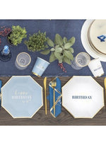 Tovaglioli di carta 33cm Happy Birthday Blu 16pz