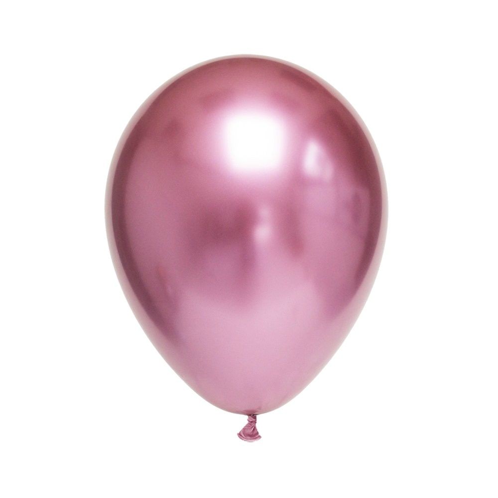Palloncini 12" pollici 30 cm Chrome Rosa 50pz