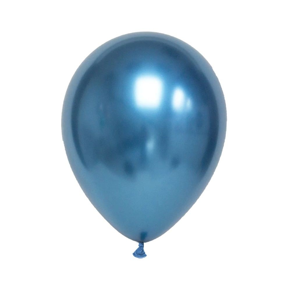 Palloncino 12" 30cm Chrome Mirror Blu 50pz