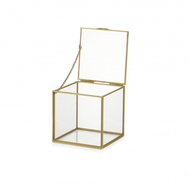 Cubo Box 12,5*12,5*12,5 metal gold