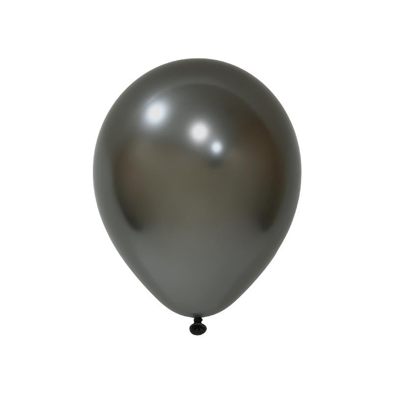 50 pz Palloncini professionali 12 pollici 30 cm Nero Chrome GB120/034