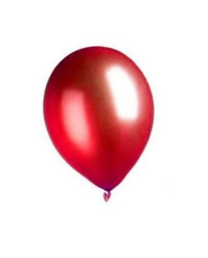50pz Palloncini professionali 12"30cm Chrome Rosso 053