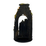 Tempio presepe 10x20 cm con porta in sughero per miniatura