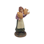 Pastori Statuina donna con anfore 12cm di terracotta per presepe