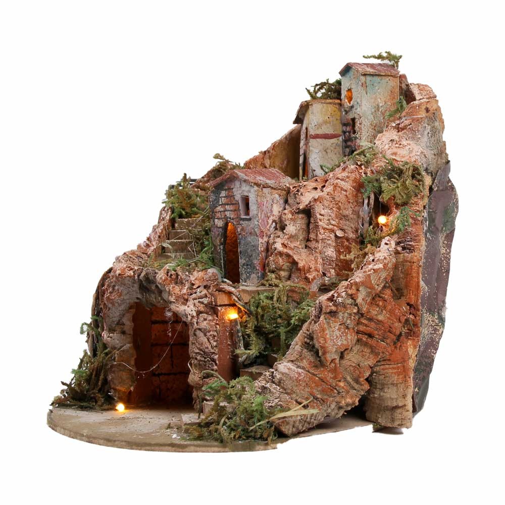 Presepe napoletano pandorino 21x 24 cm