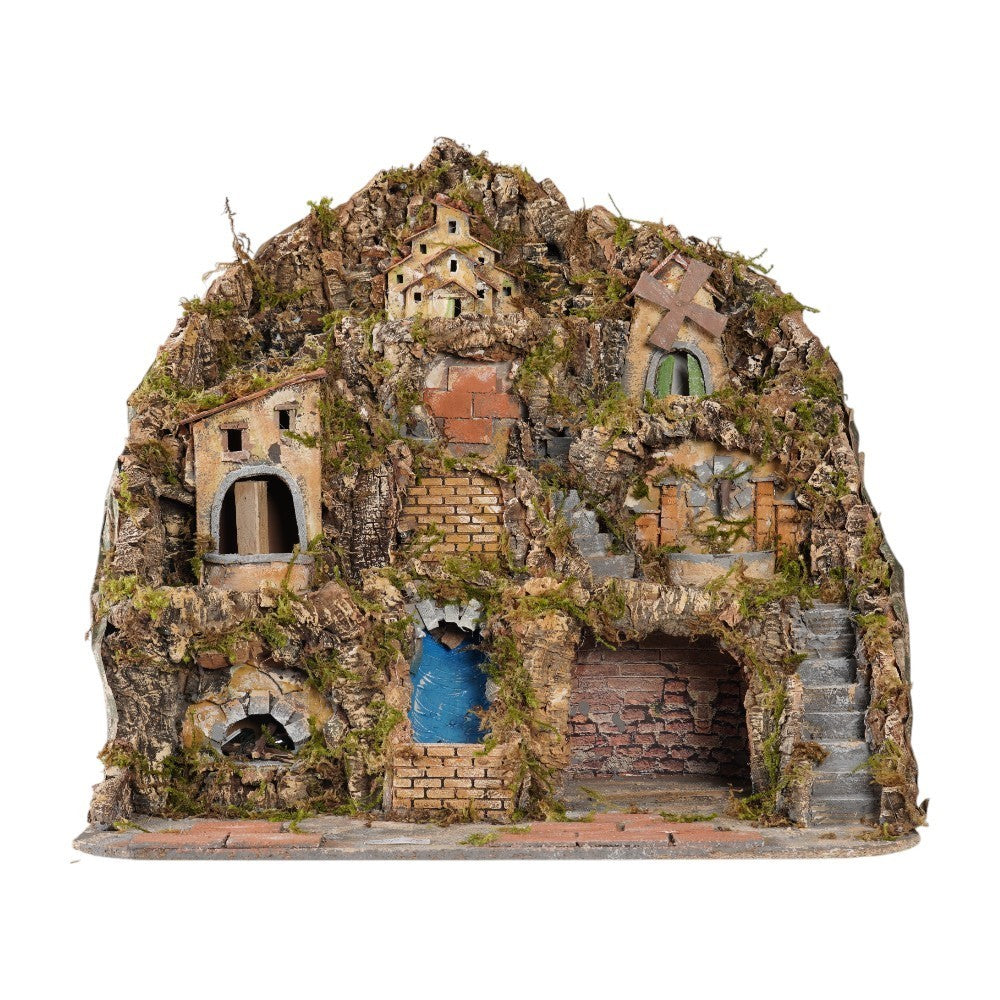 Presepe Napoletano per pastori 10 cm 62x55x65