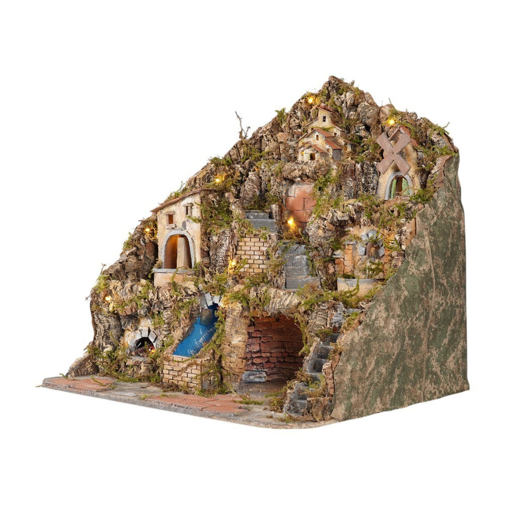 Presepe Napoletano per pastori 10 cm 62x55x65