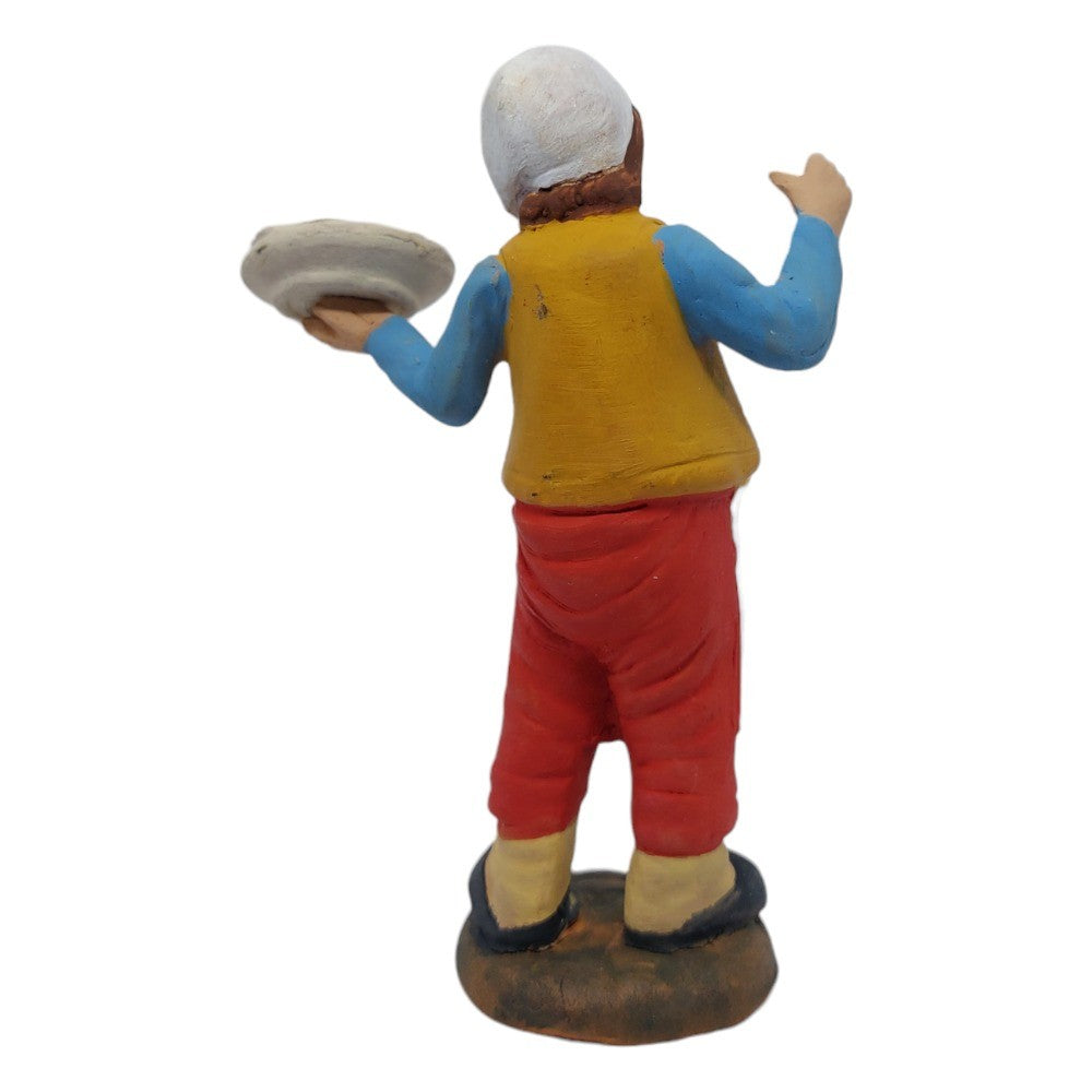 Pastore statuina Pizzaiolo 10 cm di terracotta per presepe