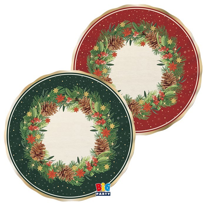 Piatti di carta ø30 cm Christmas Twinkle 6pz