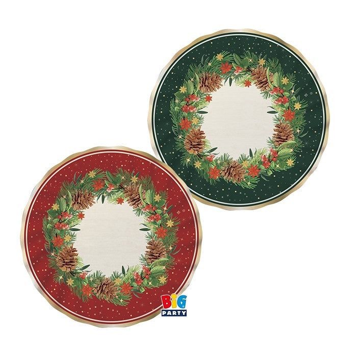 Piatti di carta ø25 cm Christmas Twinkle 6pz