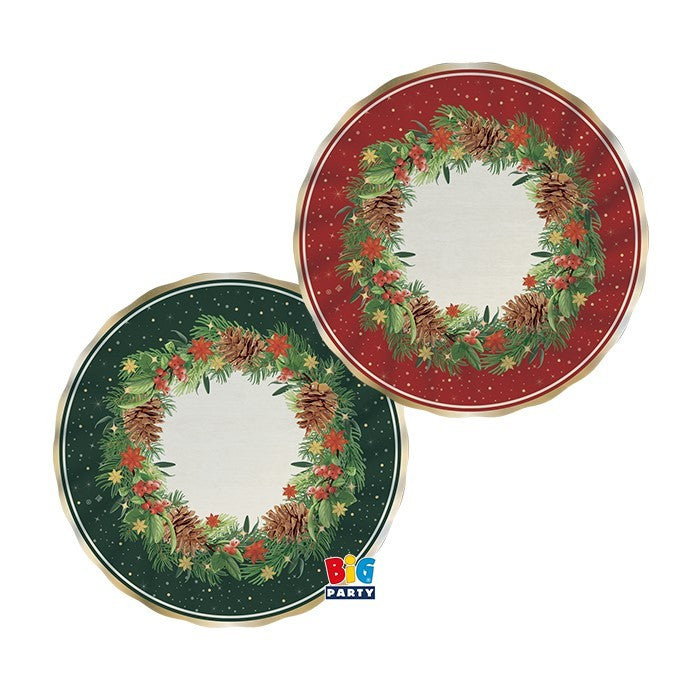 Piatti di carta ø20 cm Christmas Twinkle 6pz